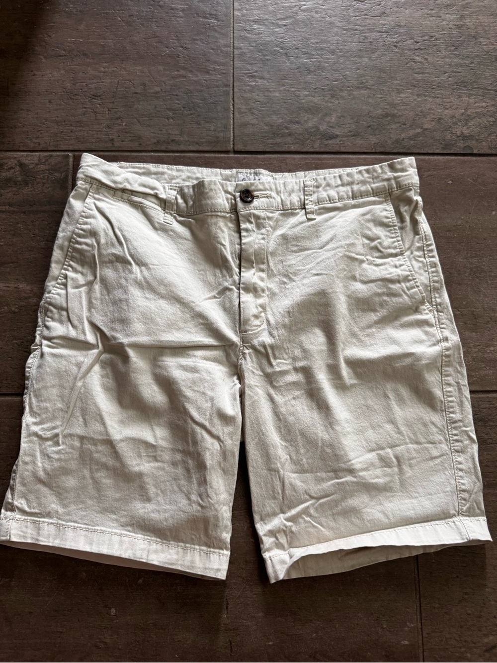 Goodfellow & Co Off-White Cotton “The Every Wear Short”, Size 34